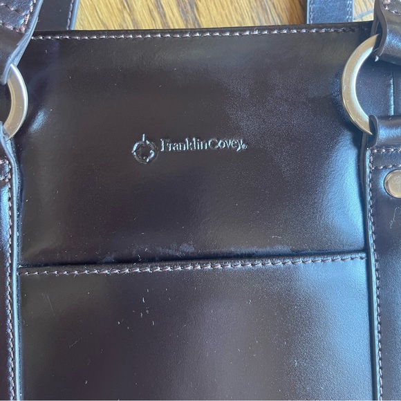 Franklin Covey Laptop Organizer Briefcase Shoulder Bag Tote - Picture 6 of 14